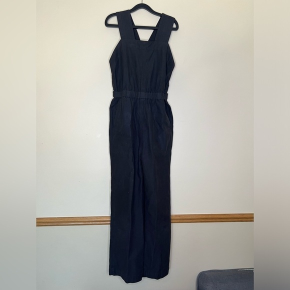 Everlane Fatigue Apron Jumpsuit Black 2 - Picture 5 of 12